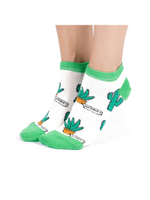 Носки медицинские женские Babushka, "Кактусы", белый, 36-40