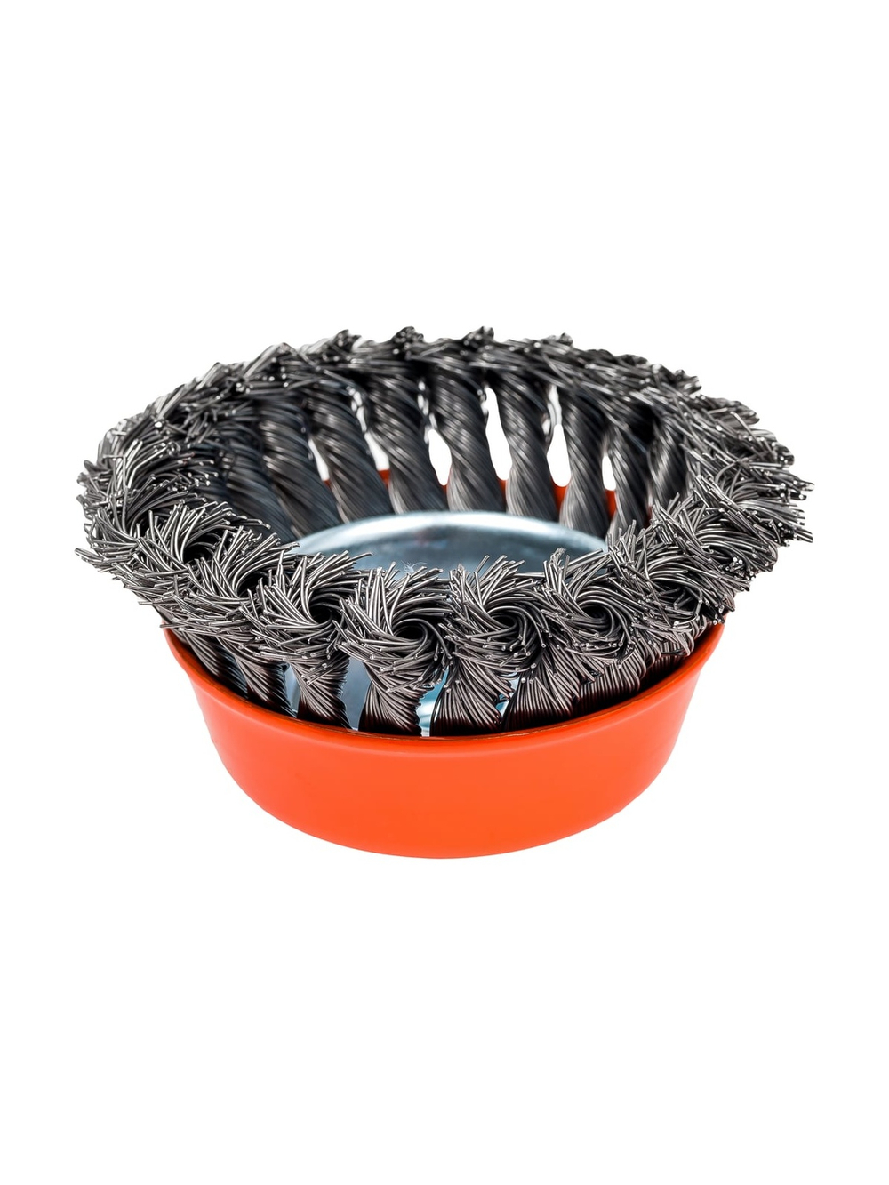 Щетка чашка 100 мм, М14, витая проволока для УШМ Gigant GGC-0100