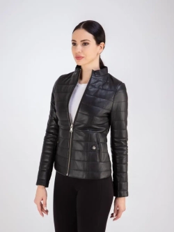 Куртка женская из натуральной кожи короткая Турция