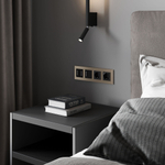 Сенсорный выключатель одноклавишный с подсветкой (черный)