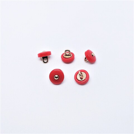 Пуговицы №587, 9мм, цв.красный (CB 0287)