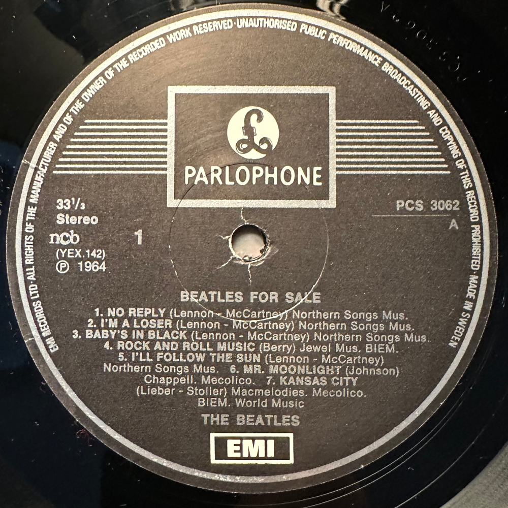 The Beatles - Beatles For Sale (Швеция 1978г.)