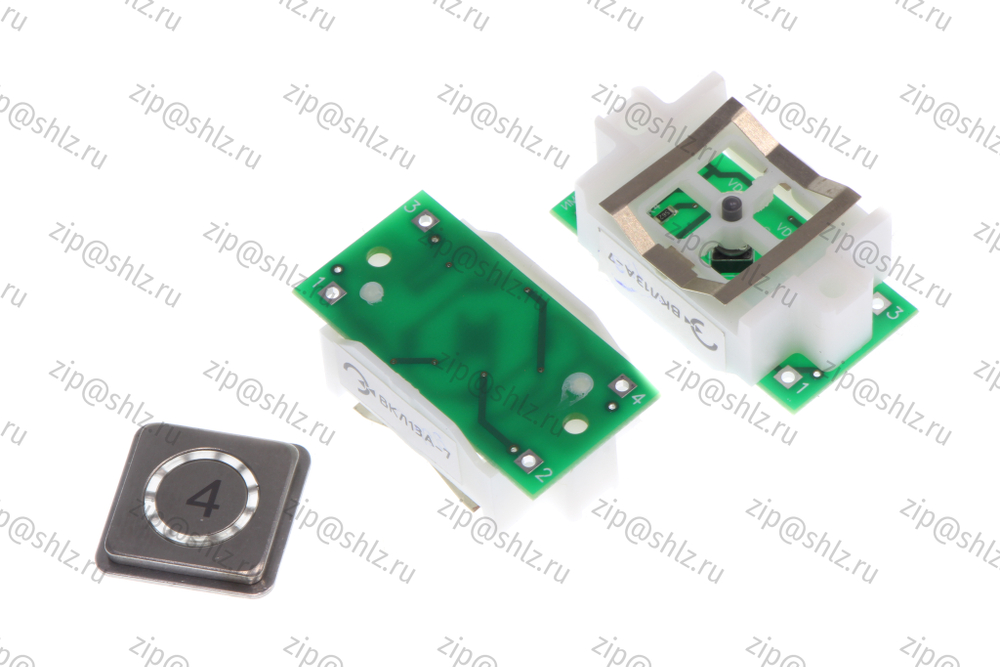 Кнопка (кнопочный модуль) ВКЛ13А-7 "4 этаж"
