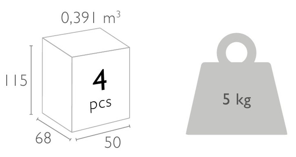 Стул пластиковый барный Siesta Contract Portofino, черный