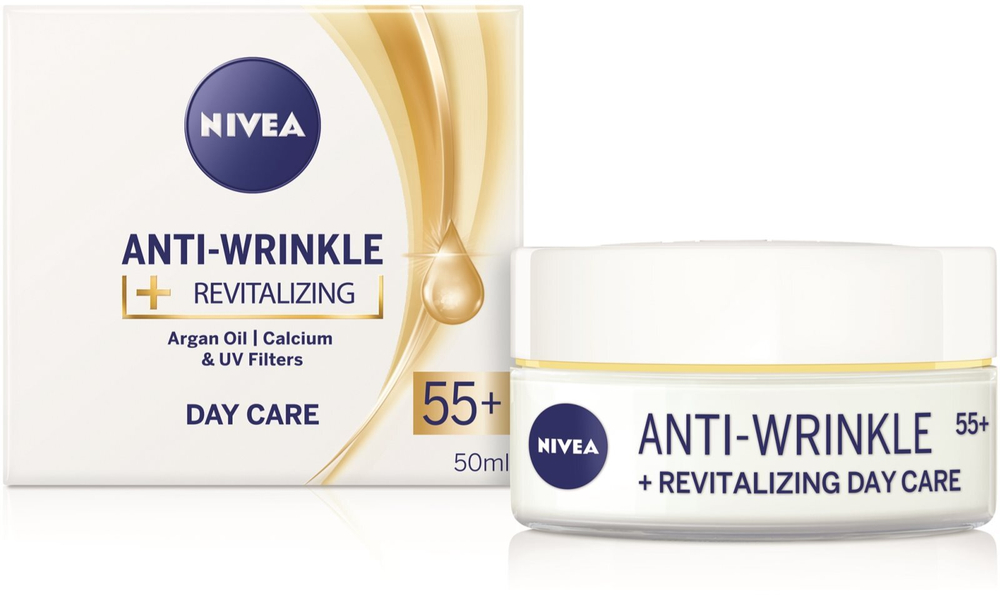 Nivea Revitalizing - обновляющий дневной крем против морщин /  55+ 50  ml  / GTIN 9005800290850