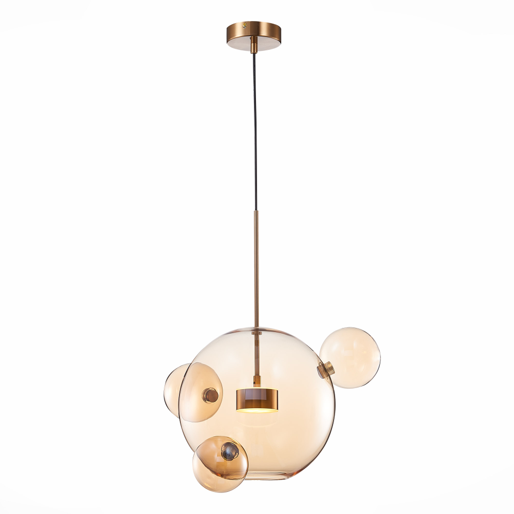 Светильник светодиодный, латунь, коньячный, BOPONE, LED, 10