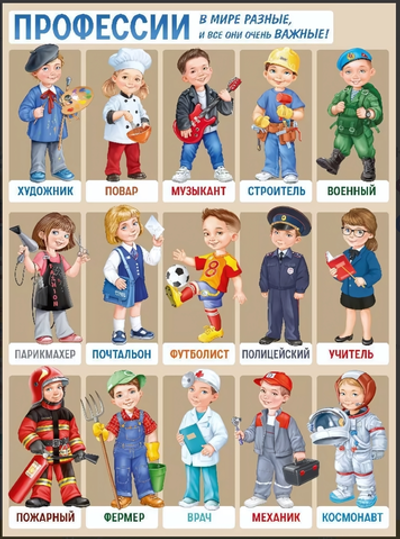 Плакат А2 "Профессии" 2222600 (Империя поздравлений)