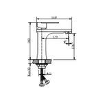 Смеситель для раковины 35к HB10807 HAIBA б/отв п/гайку