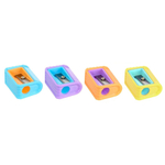 Точилка Basir, одинарная, серия "Книга", двухцветный корпус, 3*2.5 см