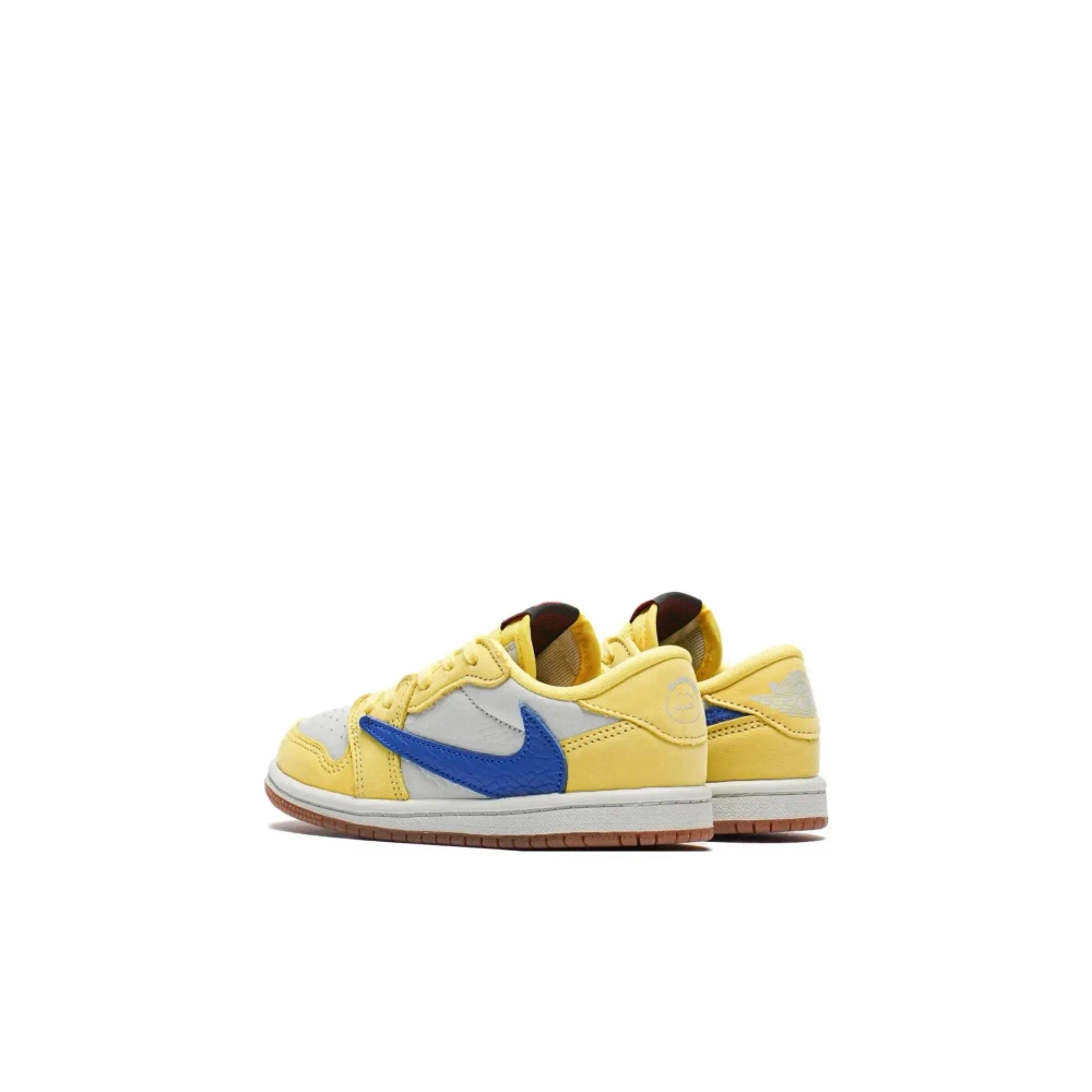 Детские кроссовки Air Jordan 1 Retro Low OG SP x Travis Scott 'Canary' DZ5908-700