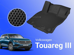 Коврики EVA 3D для Volkswagen Tuareg lll 2018+ Delform Premium s1503
