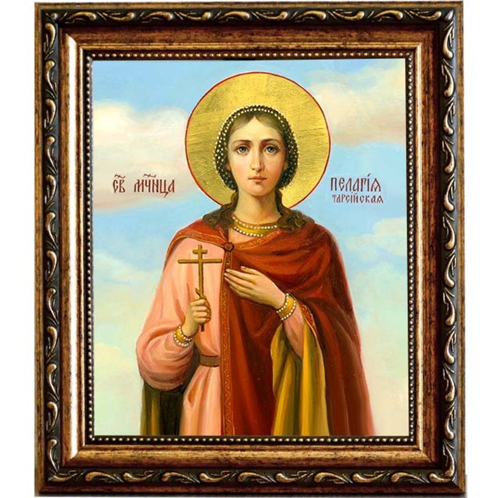 Пелагия Тарсийская Преподобная дева мученица. Икона на холсте.