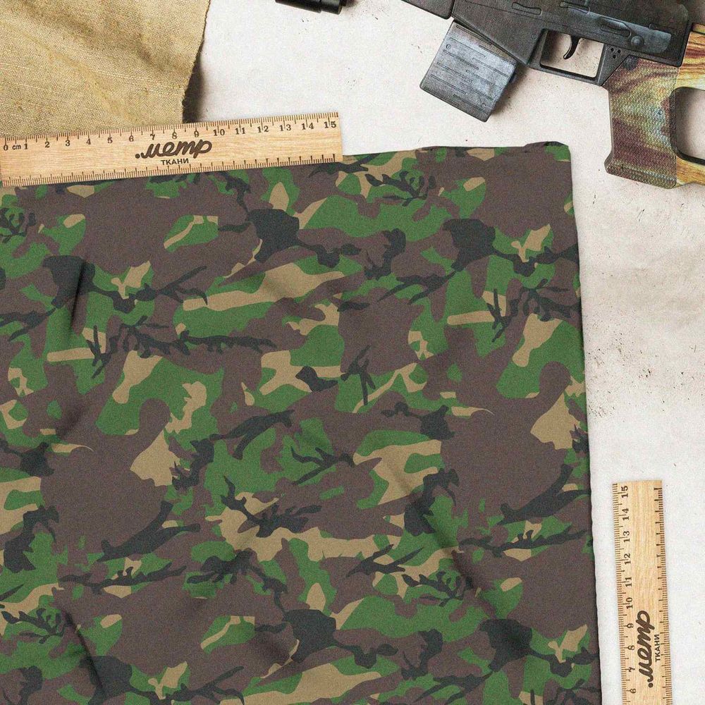 Ткань мембрана серо-зеленый милитари
