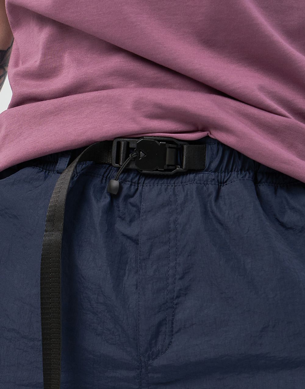 Брюки We Don’t Care Crinkle Nylon Pants Navy