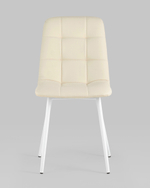Стул Oliver экокожа белый белые ножки 2 шт