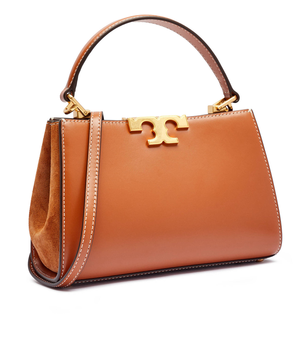 Кожаная сумка-трапеция Eleanor Mini TORY BURCH - коричневый(154816)