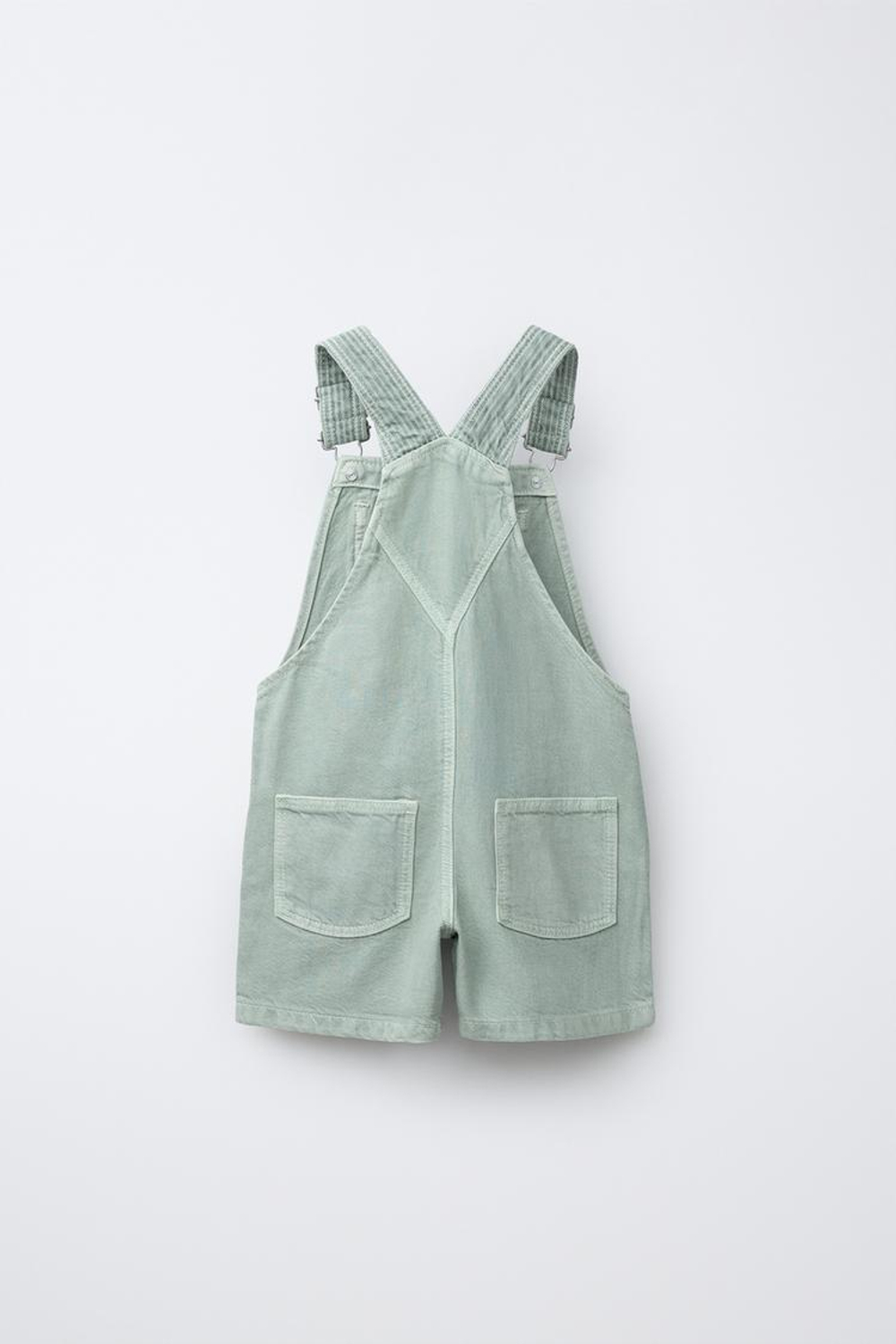 ZARA КОМБИНЕЗОН ИЗ САРЖИ С КАРМАНОМ, СИНИЙ