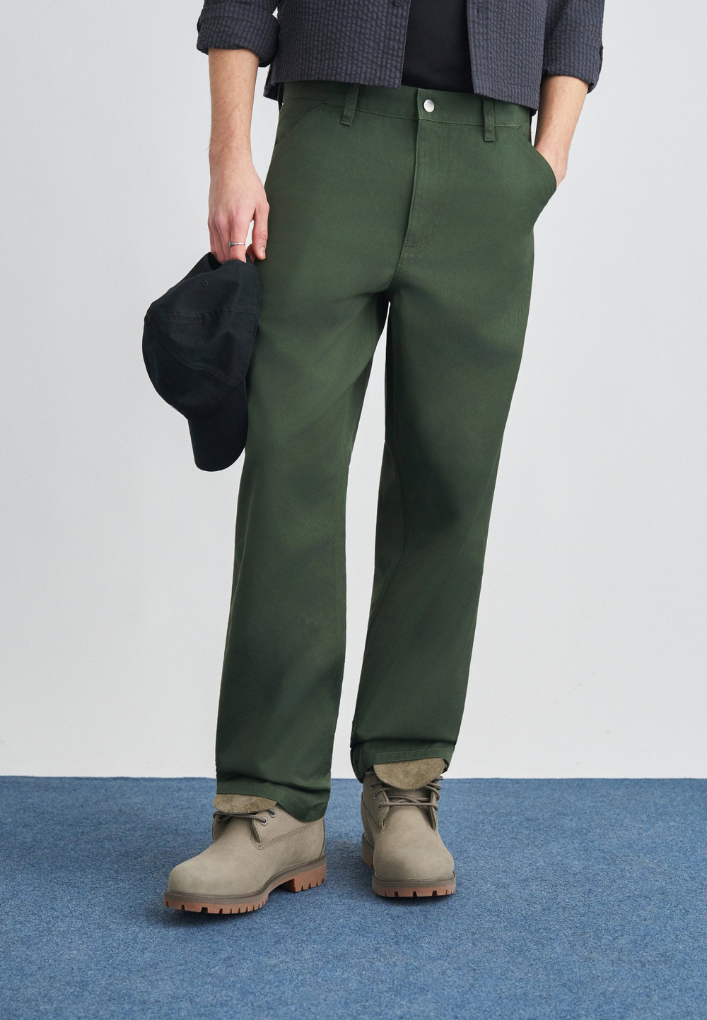 Carhartt WIP DENISON - Тканевые брюки - Хаки