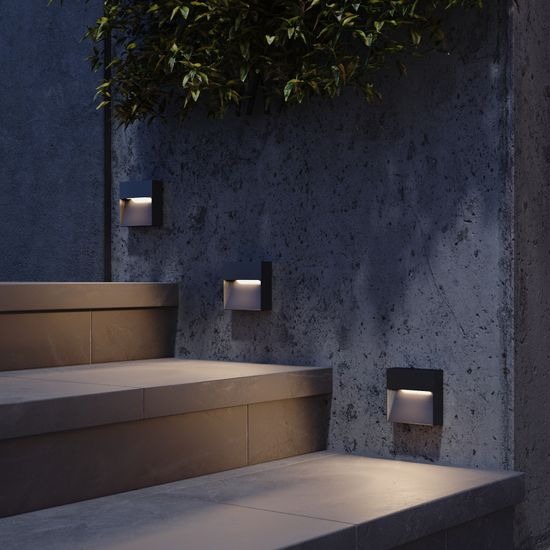 SL9537.411.14 Светильник уличный настенный ST-Luce черный/черный LED 1*1,5W 3000K LADE