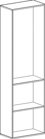 Шкаф "Кёльн" 1960 (Белый Аляска/Белый глянец)