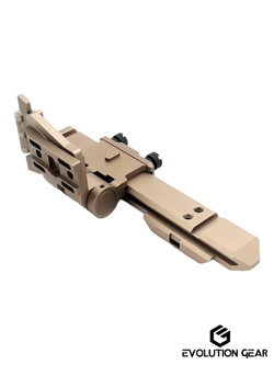 Повышающая планка с откидным креплением для магнифера Evolution Gear Side Flip Mount Sets GEN2 0.41". FDE