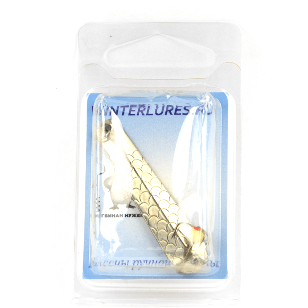 Блесна зимняя Winterlures "Гробик" чеканка, тройник (48мм, 7гр)