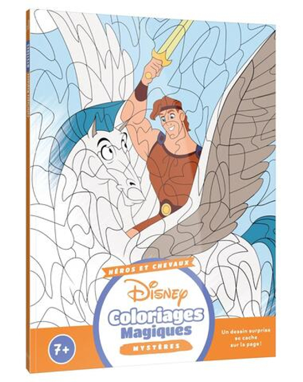 Hachette раскраска по номерам DISNEY - Coloriages Magiques - Mystères (7+) - Héros et Chevaux