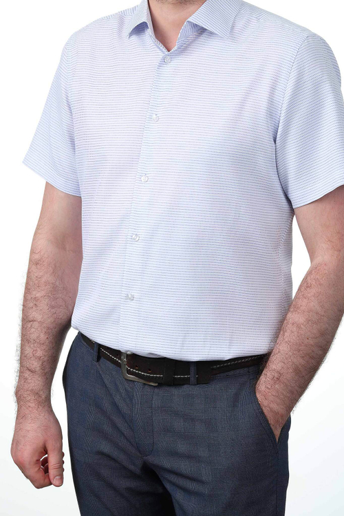 Сорочка мужская VESTER короткий рукав, хлопок/пэ 72914 54