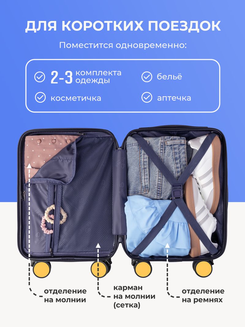 Набор Xs/L ручная кладь и большой Желтый
