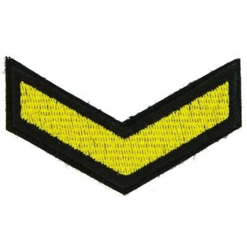 Нашивка за выслугу 1 год желтая (на липучке)