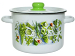 Кастрюля 7л "Свежая зелень" тм Appetite