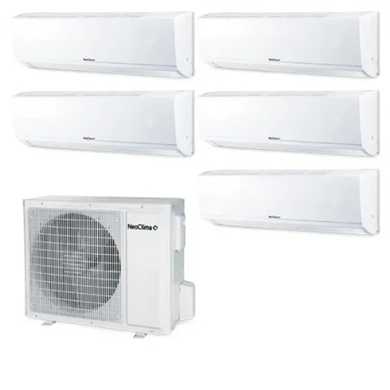 Мультисплит система на 5 комнат NeoClima NS-07W х2 / NS-09W Х3 / NUM-42Q5