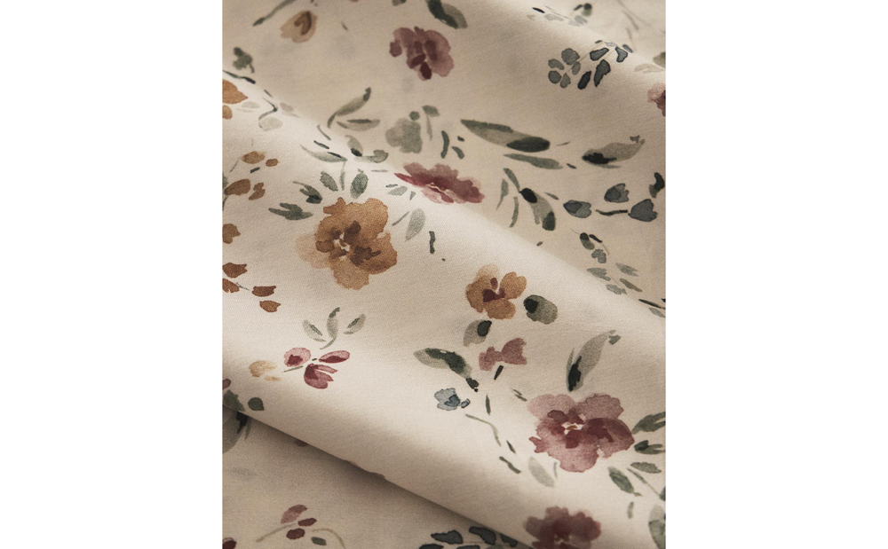 Пододеяльник Zara Home перкаль, хлопок 100%, с цветочным принтом, 6146/088