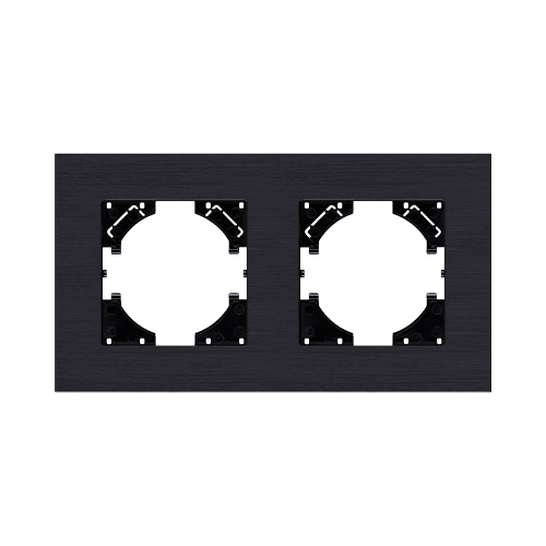 Рамка 2-постовая, черный Kollinger Reflex AL RA2BK