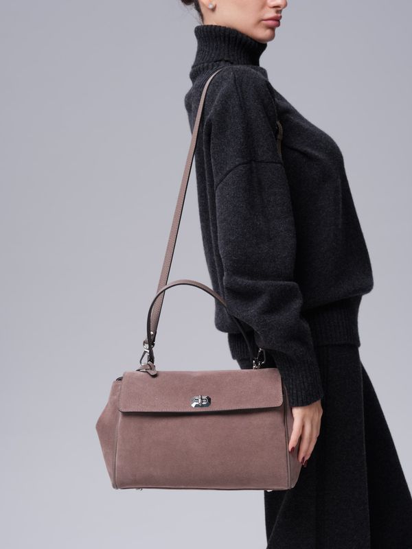 Замшевая сумка Nadi DBR 31356 капучино