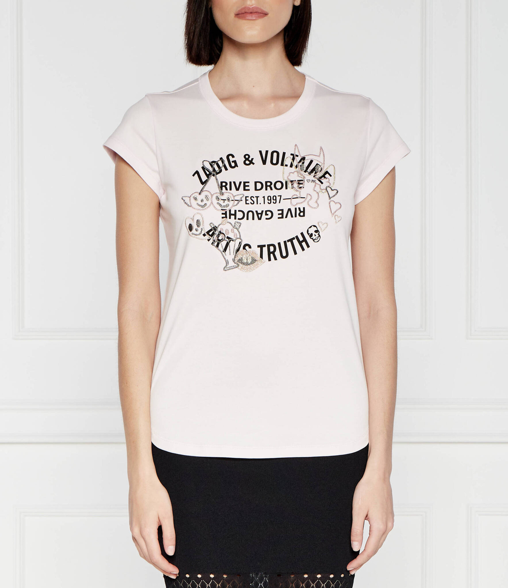 Футболка WOOP Zadig&amp;Voltaire - пудро-розовый(JWTS01625)