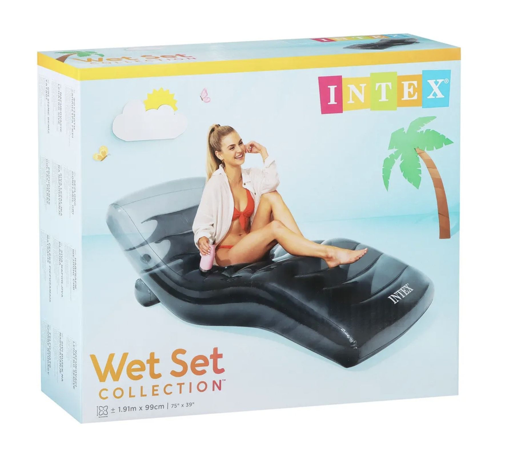 Надувное кресло-шезлонг Intex "Карбон" 191X99, 56875
