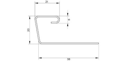 J-профиль FineBer Classic Color Сандал 3050 мм