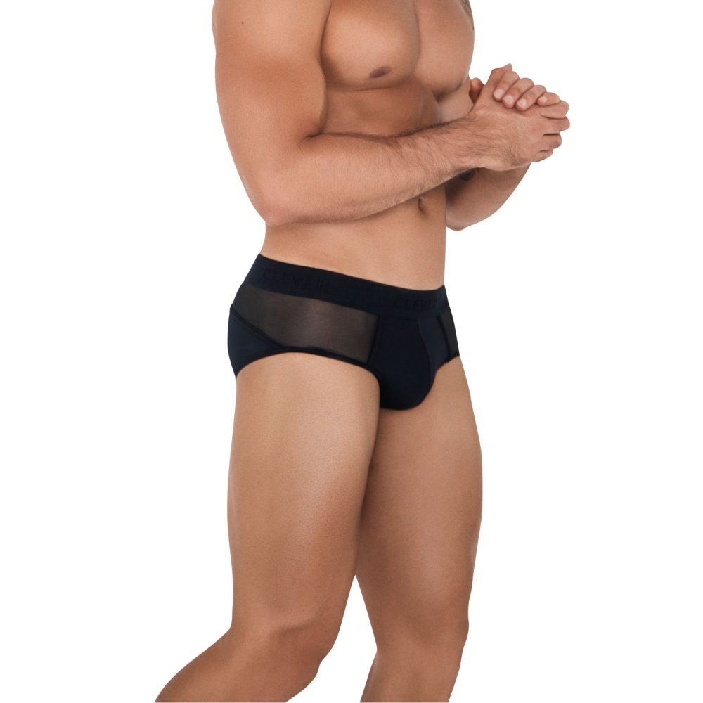 Черные мужские трусы-брифы Caspian Piping Brief (Размер: M) (Цвет: черный)