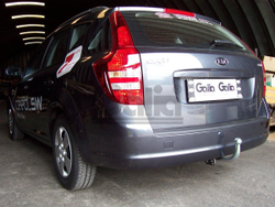 Оцинкованный фаркоп на Kia Ceed универсал 2006-2012 (без электрики), Galia K030C