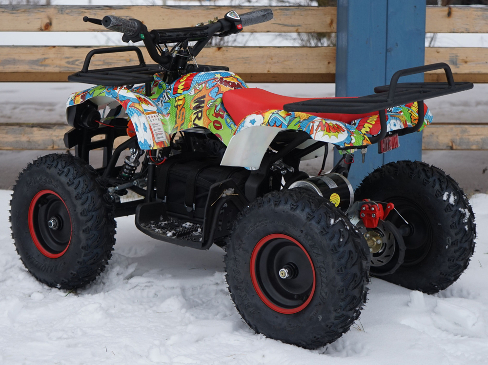 Электро-мотовездеход квадроцикл MOTAX Mini Grizlik Х-16 1000W Big Wheel (Бомбер)