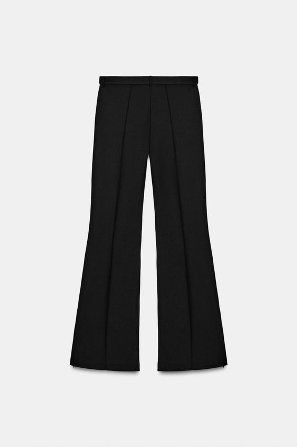 ZARA БРЮКИ ИЗ КРЕПА С ПОЯСОМ, ЧЕРНЫЙ