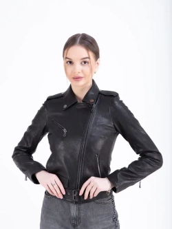 Косуха кожаная куртка женская Турция