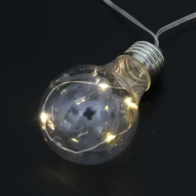 Гирлянда для улицы «Сияние» 3,8 м 40 ламп LED (10 насадок), 2 реж.,IP-54, Теплый белый (солнечная батарея)