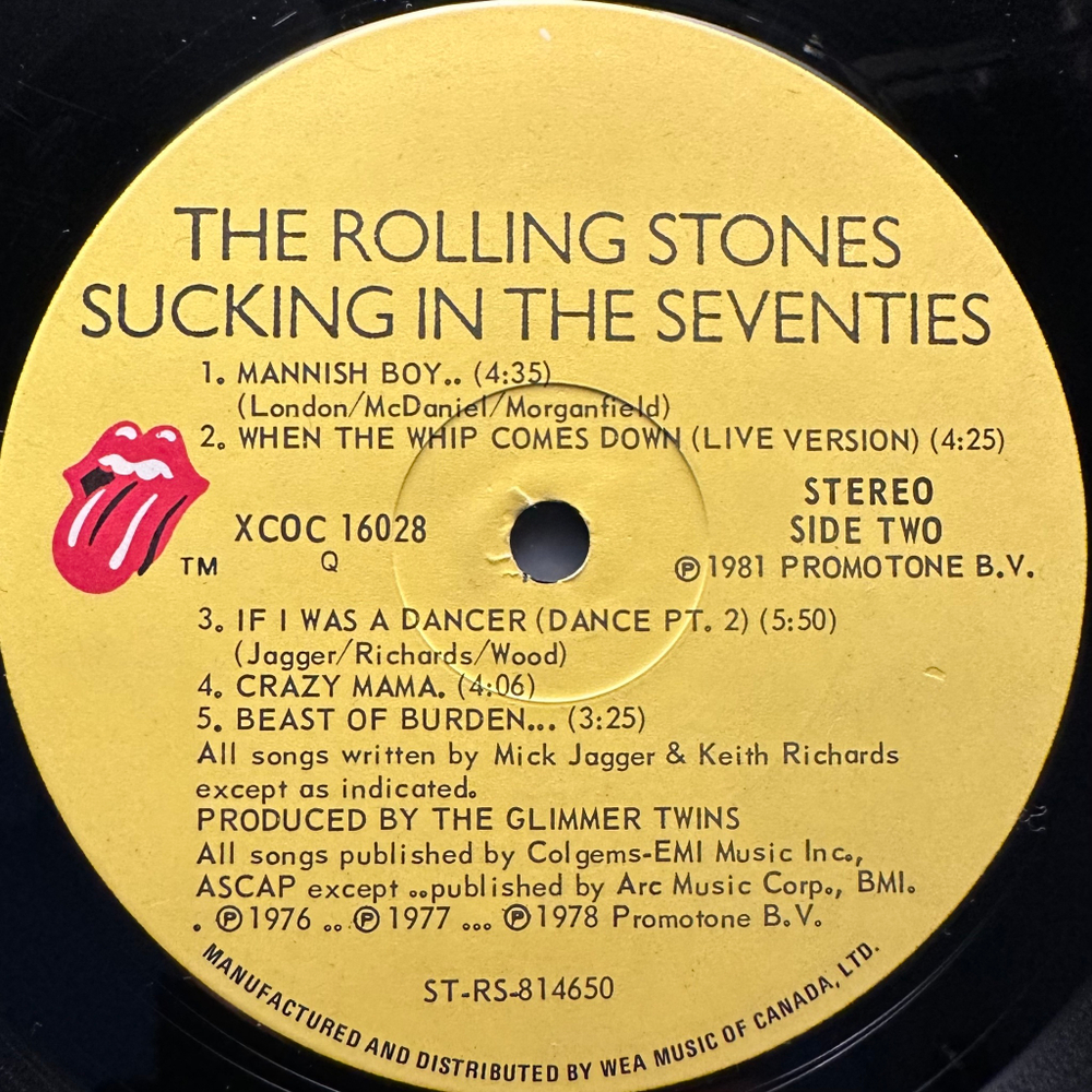 The Rolling Stones - Sucking In The Seventies (Канада 1981г.)