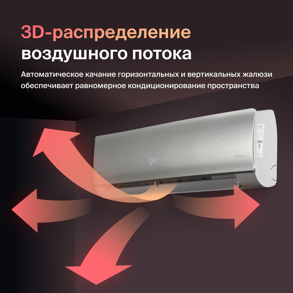 Сплит-система (тепловой насос) инверторного типа Daichi UNIque Full DC Inverter + Wi-Fi модуль