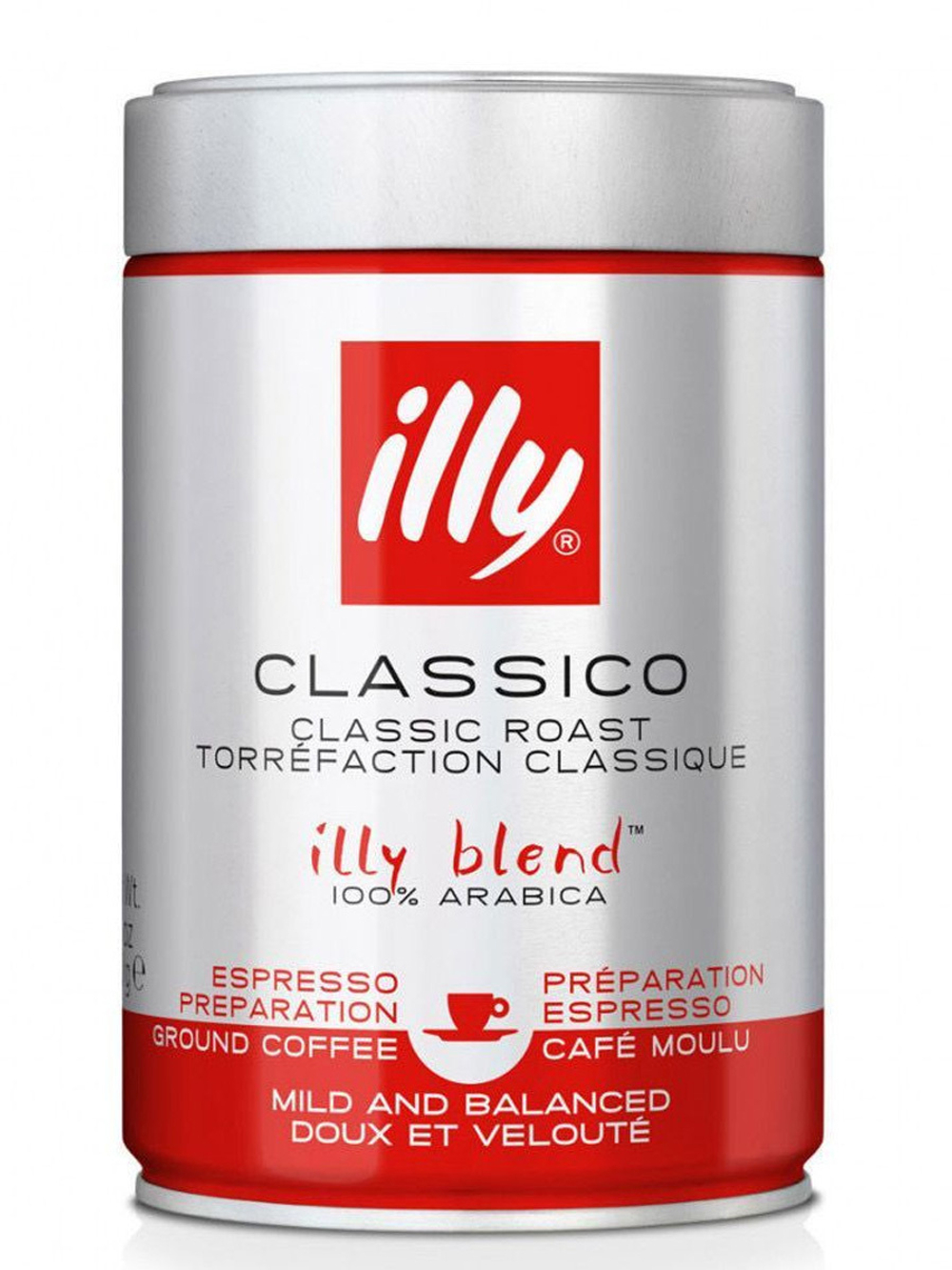 Кофе молотый illy Classico, средней классической обжарки, 250 г