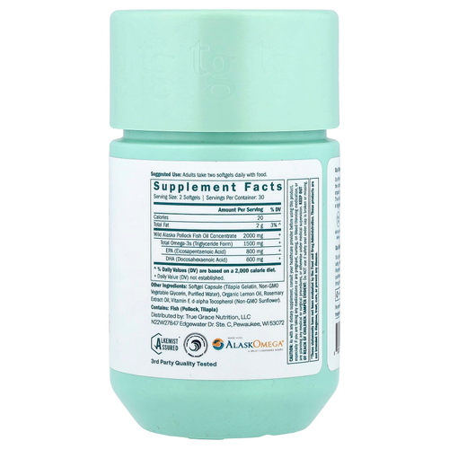 True Grace, рыбий жир с омега-3, 60 мягких таблеток
