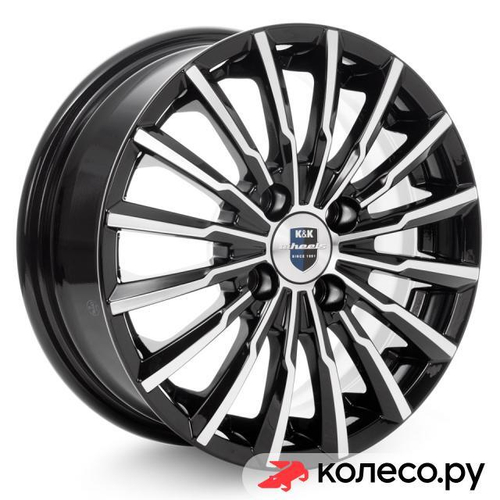 Акцент (КС641) 5.5x14/4*100 D67.1 ET39 Алмаз-черный