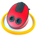 Насос ножной ПВХ Премьер 7л (дерево), желтый шланг